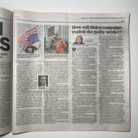 Chicago SunTimes Trump Guilty Newspaper - Picture 3 of 3